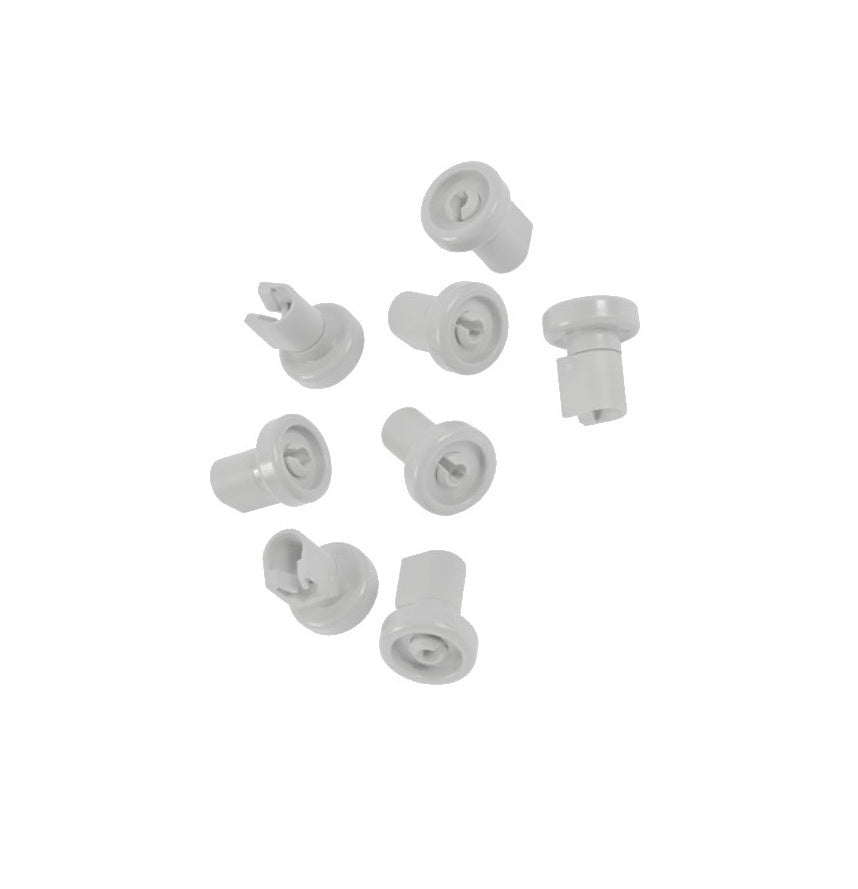 Zanker 50286967000 Dishwasher Dark Grey Upper Basket Wheel Kit - Pack of 8