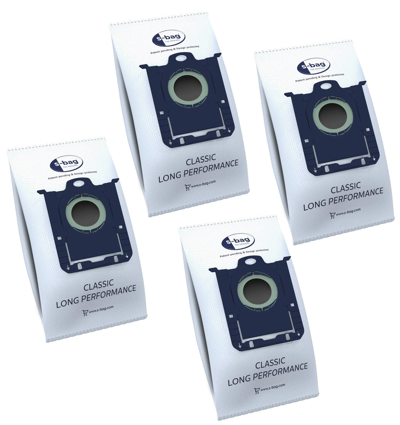 Volta E201B S-Bag Vacuum Cleaner Bags (4 Pack)