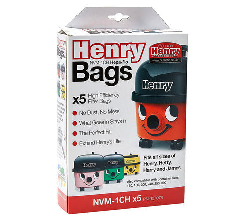 Henry NVM-1CH/907076 HepaFlo Vacuum Bags (5 Pack) 