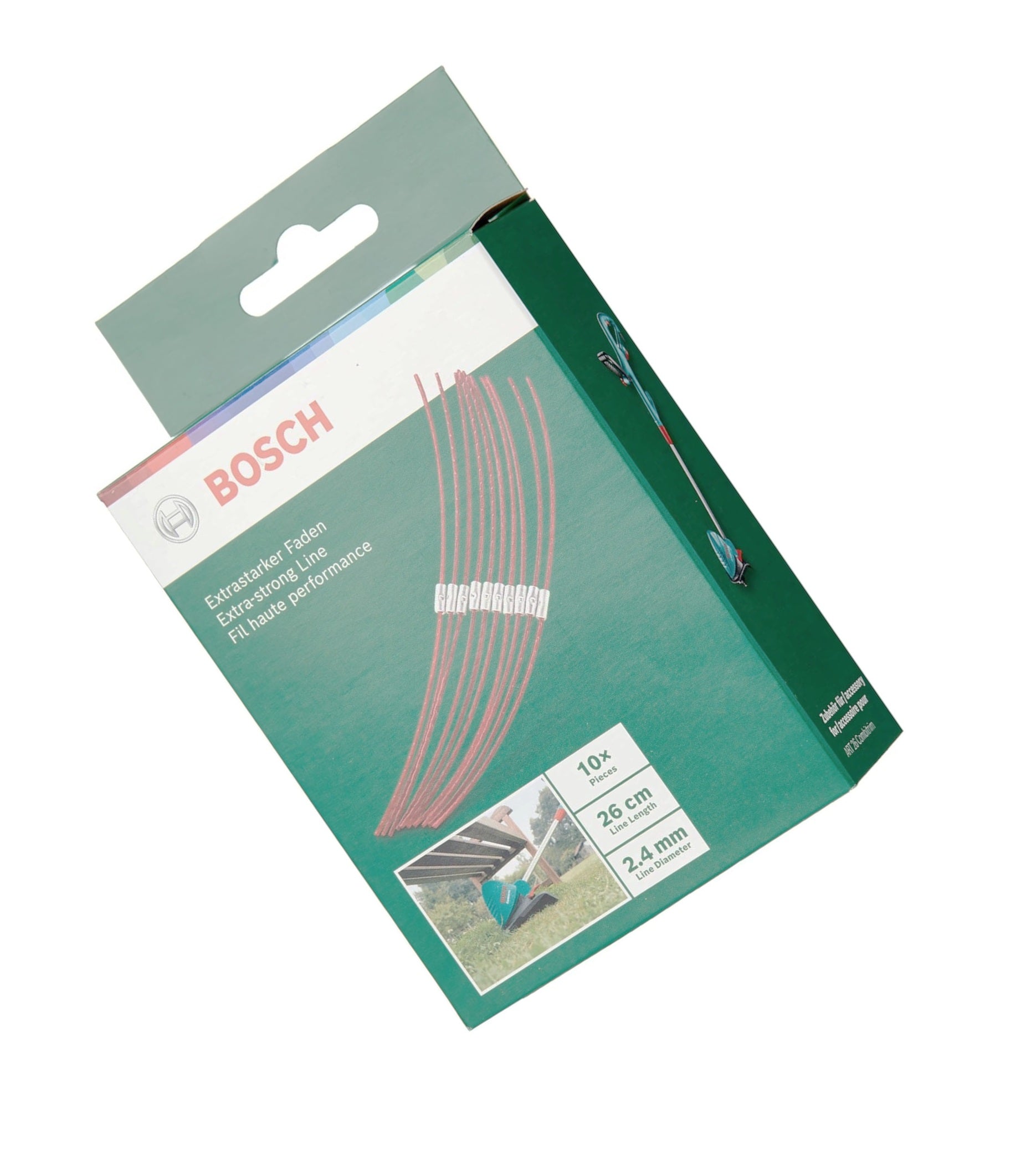 Bosch F016800181 Grass Trimmer Extra-Strong Line - Pack Of 10 