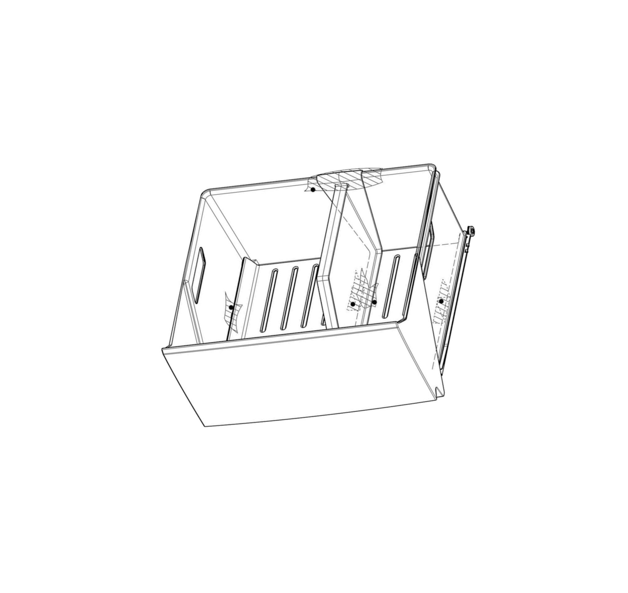 AEG 2109288098 Upper Freezer Drawer 