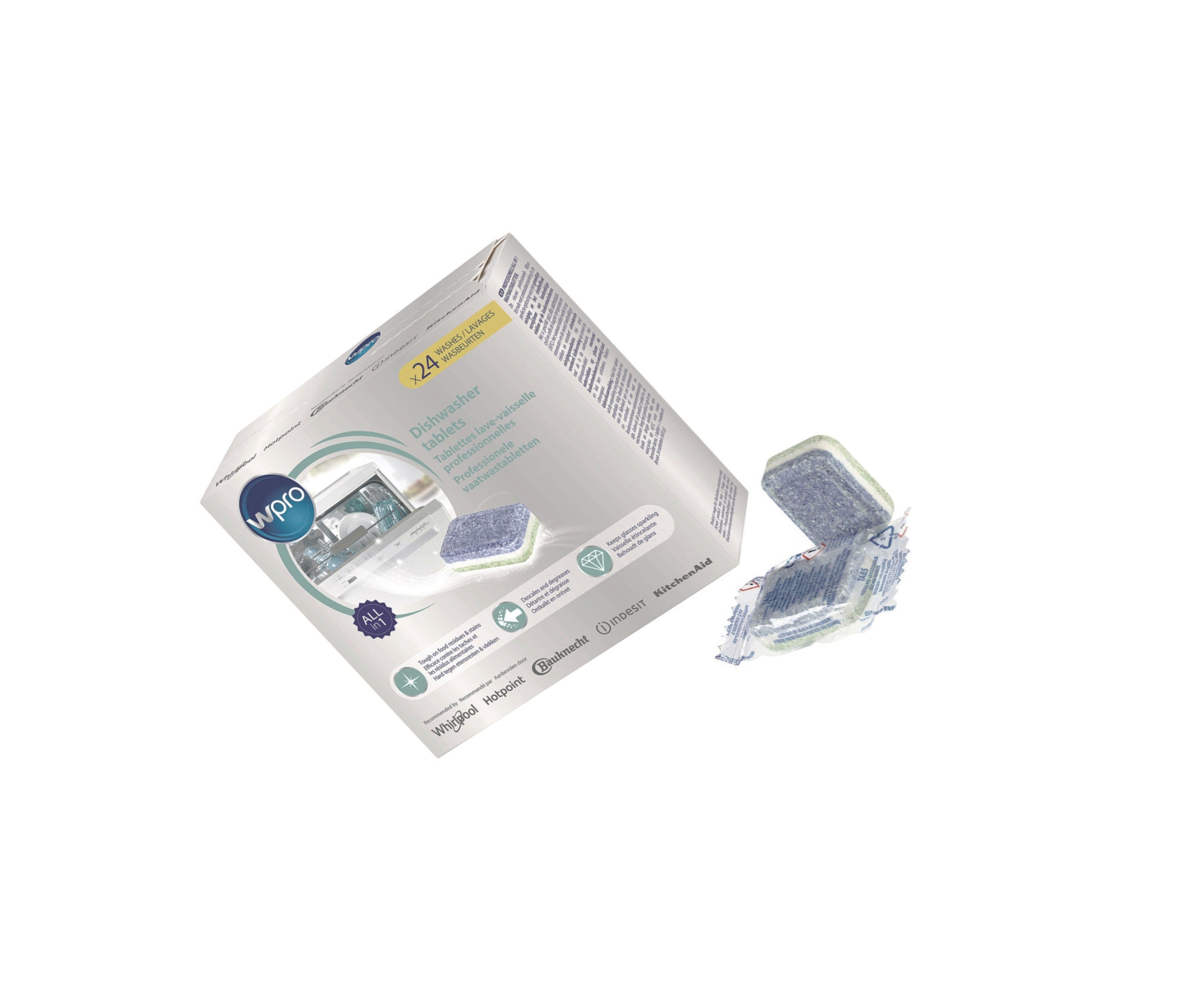 Bosch 484010678174 Dishwasher Tablets - Pack of 24 