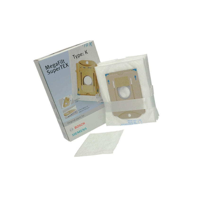 Siemens 00468265 Vacuum Cleaner MegaFilt SuperTEX Dust Bags & Filter Set 